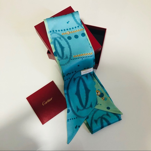 Cartier Accessories - Cartier- Scarf 💯silk NWOT